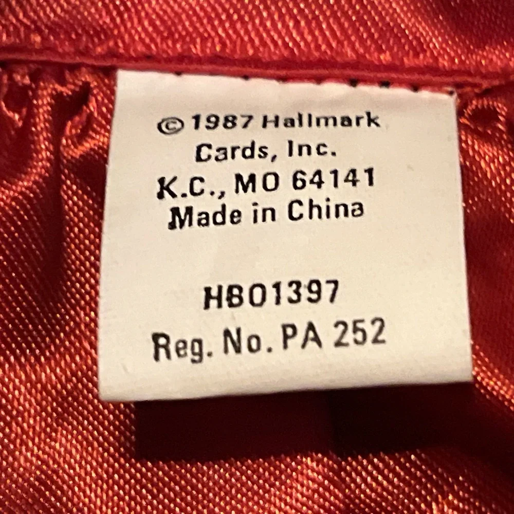 1987 Hallmark Vampire Halloween Dracula Cape Costume Reversible Satin Vitg H19
